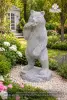 Product image 1 of the product “Big bear eating fish, 100cm H | cast stone ”